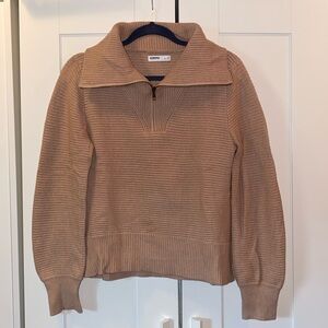 Sonoma Tan Half Zip Sweater Size Small